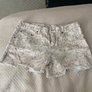 Tan Free People Denim Shorts